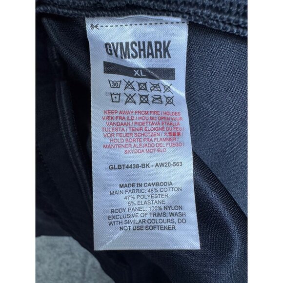 Gymshark Joggers Mens XL Black Drawstring Elastic Workout Gym Running Sweatpants - Picture 6 of 9